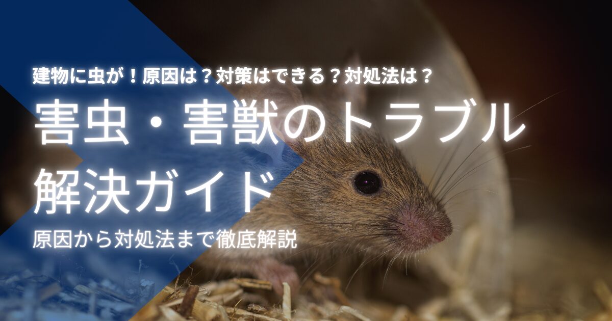 害虫駆除の基本：種類別の対策と予防